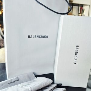 Balenciaga  Gray Luxury Set Includes 2 Dust Bags Box  With Tissue  Shopping Bag